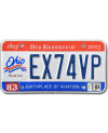 Amerikai rendszám Ohio Bicentennial EX74VP