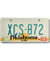 Amerikai rendszám Oklahoma is OK XCS-872