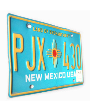 Amerikai rendszám New Mexico Blue PJX 430