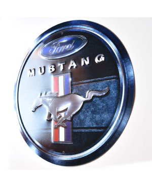 Fém tábla Ford Mustang Blue 30 cm