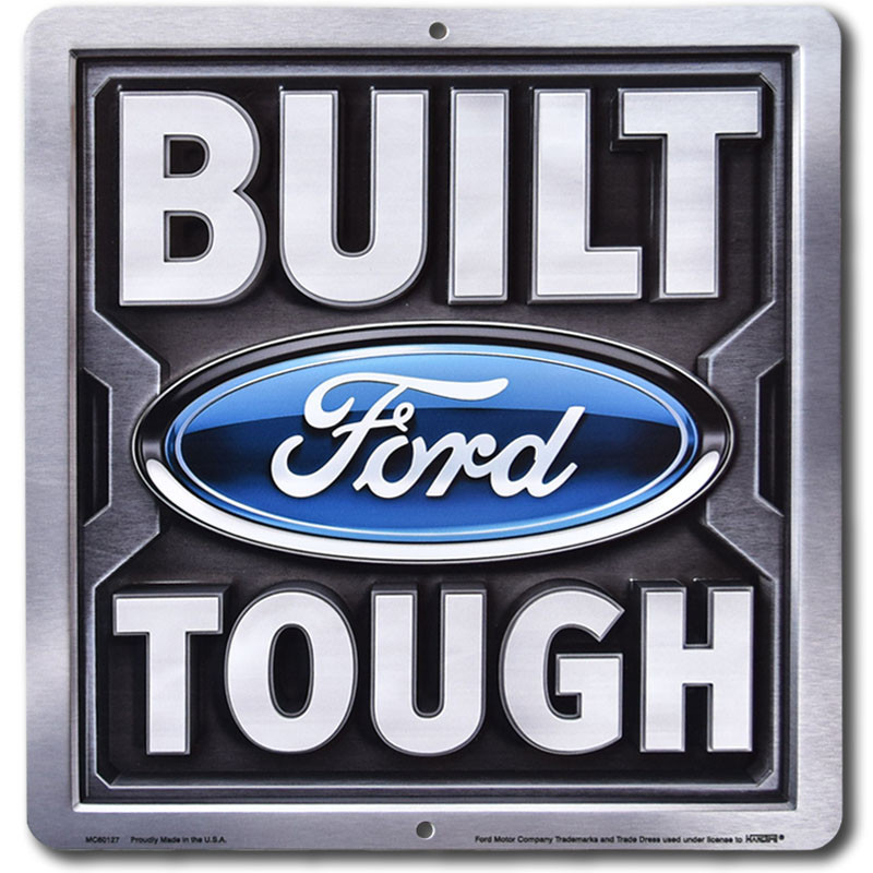 Fém tábla Ford Built Tough 30 cm x 29 cm