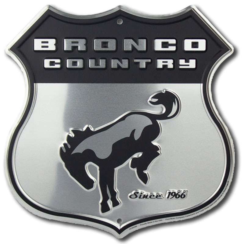 Fém tábla Ford Bronco Country 30 cm x 30 cm