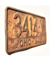 Amerikai rendszám Ohio 1948 Yellow 3114-Y