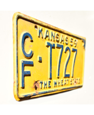 Amerikai rendszám Kansas 1959 Wheat State CF-T727
