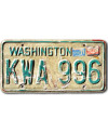Amerikai rendszám Washington KWA 996