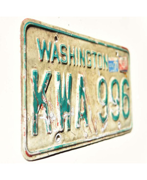 Amerikai rendszám Washington KWA 996