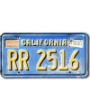 Amerikai rendszám California 1997 Blue RR 2516