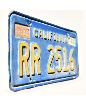 Amerikai rendszám California 1997 Blue RR 2516