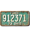 Amerikai rendszám Ohio 1973 Green Farm 912371