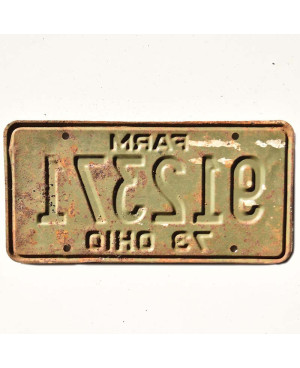 Amerikai rendszám Ohio 1973 Green Farm 912371