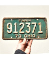 Amerikai rendszám Ohio 1973 Green Farm 912371