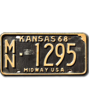 Amerikai rendszám Kansas 1968 Midway MN-1295