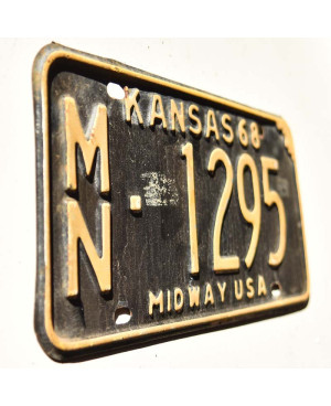 Amerikai rendszám Kansas 1968 Midway MN-1295