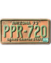 Amerikai rendszám Arizona 1973 Grand Canyon PPR-720