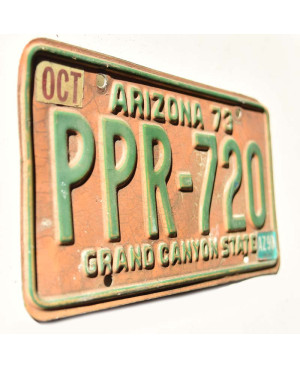 Amerikai rendszám Arizona 1973 Grand Canyon PPR-720