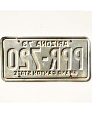 Amerikai rendszám Arizona 1973 Grand Canyon PPR-720