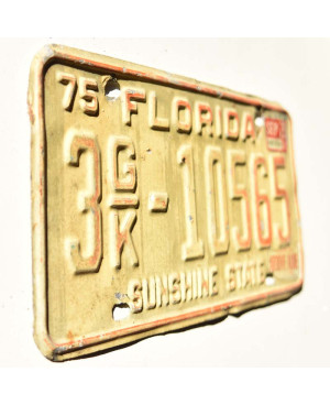Amerikai rendszám Florida 1975 Arrive Alive 3GK-10565