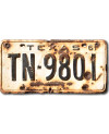 Amerikai rendszám Texas 1961 White TN-9801