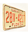 Amerikai rendszám Florida 1974 Sunshine State 28V-4217