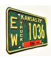 Amerikai rendszám Kansas 1973 Green Truck EW 1036