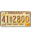 Amerikai rendszám Indiana 1980 George Rogers Clark 41B2800