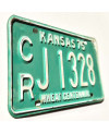 Amerikai rendszám Kansas 1975 Green CRJ 1328