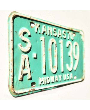 Amerikai rendszám Kansas 1970 Midway Green SA-10139