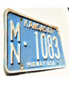 Amerikai rendszám Kansas 1967 Blue Midway MN-1083