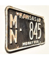 Amerikai rendszám Kansas 1966 Midway MN 845