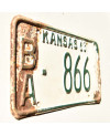 Amerikai rendszám Kansas 1963 White BA-866