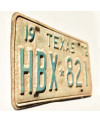 Amerikai rendszám Texas 1972 HBX-821