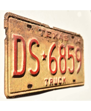 Amerikai rendszám Texas 1974 Truck DS-6859