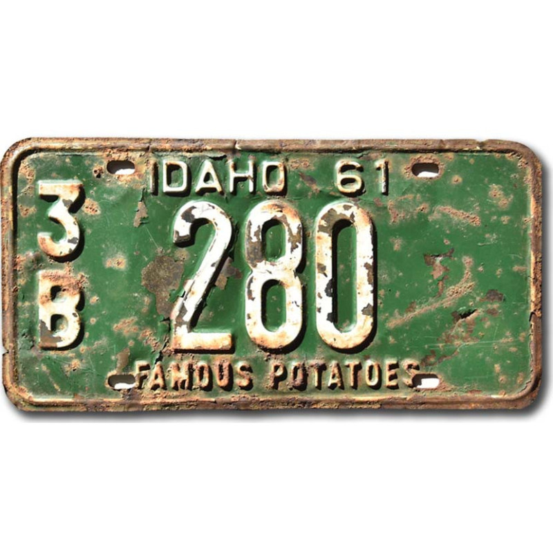 Amerikai rendszám Idaho 1961 Famous Potatoes 3B 280