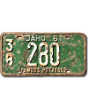 Amerikai rendszám Idaho 1961 Famous Potatoes 3B 280