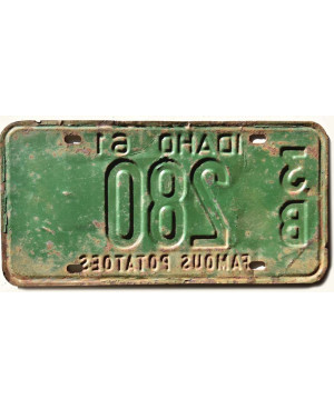 Amerikai rendszám Idaho 1961 Famous Potatoes 3B 280