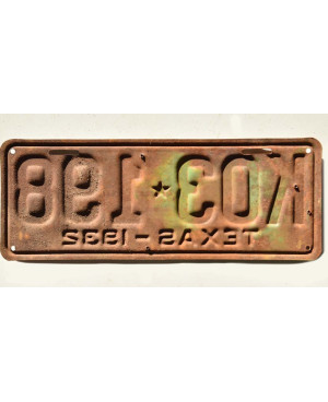 Amerikai rendszám Texas 1932 Rusty K03-198