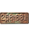 Amerikai rendszám Texas 1932 Rusty 258-681