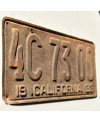 Amerikai rendszám California 1933 Rusty 4C 73 00