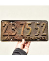 Amerikai rendszám California 1933 Rusty 2B 7552