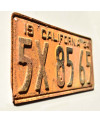 Amerikai rendszám California 1934 Yellow 5X 8565