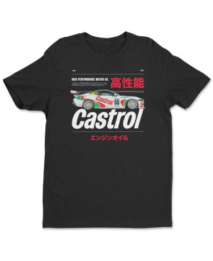 Férfi póló Castrol Racing Car Black