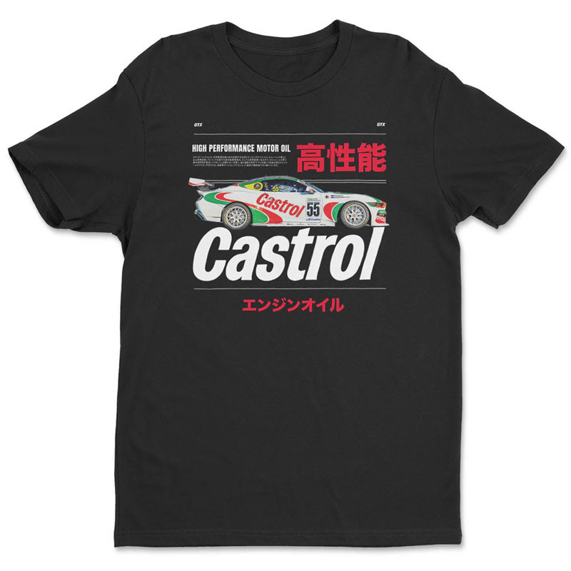 Férfi póló Castrol Racing Car Black