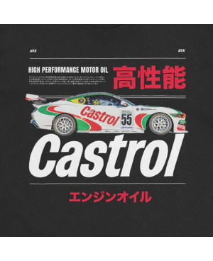 Férfi póló Castrol Racing Car Black