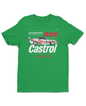 Férfi póló Castrol Racing Car Green