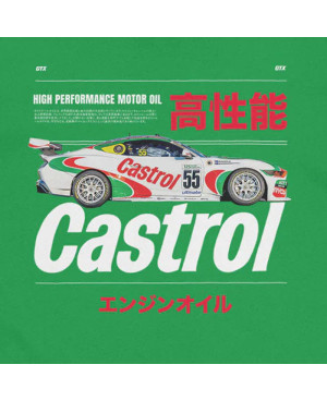 Férfi póló Castrol Racing Car Green