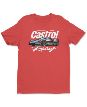 Férfi póló Castrol Racing High Performance Red