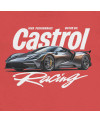 Férfi póló Castrol Racing High Performance Red