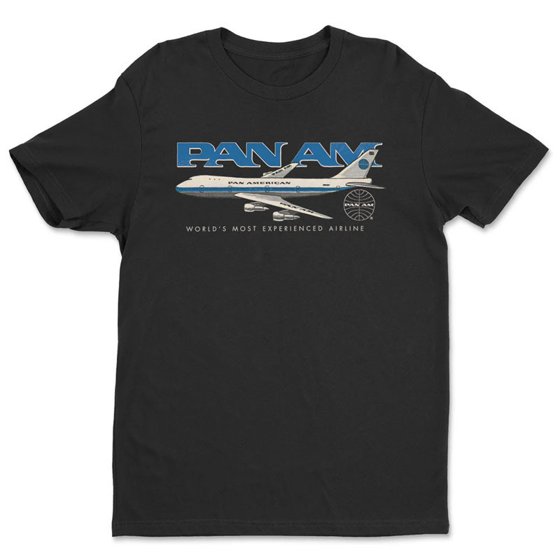 Férfi póló Pan Am Airline 747