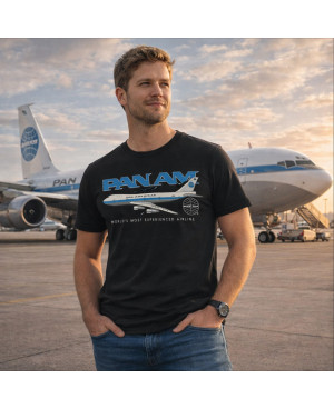 Férfi póló Pan Am Airline 747