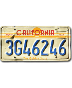 Amerikai rendszám California The Golden State 3G46246